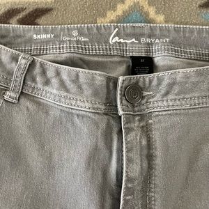 Lane Bryant Gray/Silver Jean size 22